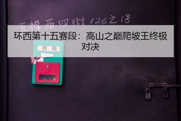 环西第十五赛段：高山之巅爬坡王终极对决